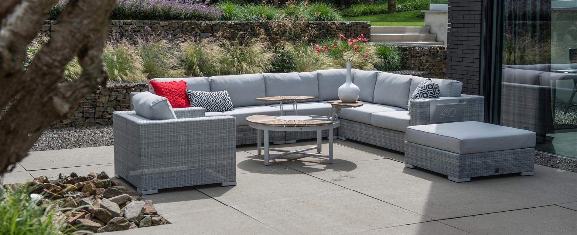 Lucca - Italienisches Loungefeeling | Wetterfeste modulare Gartenmöbel