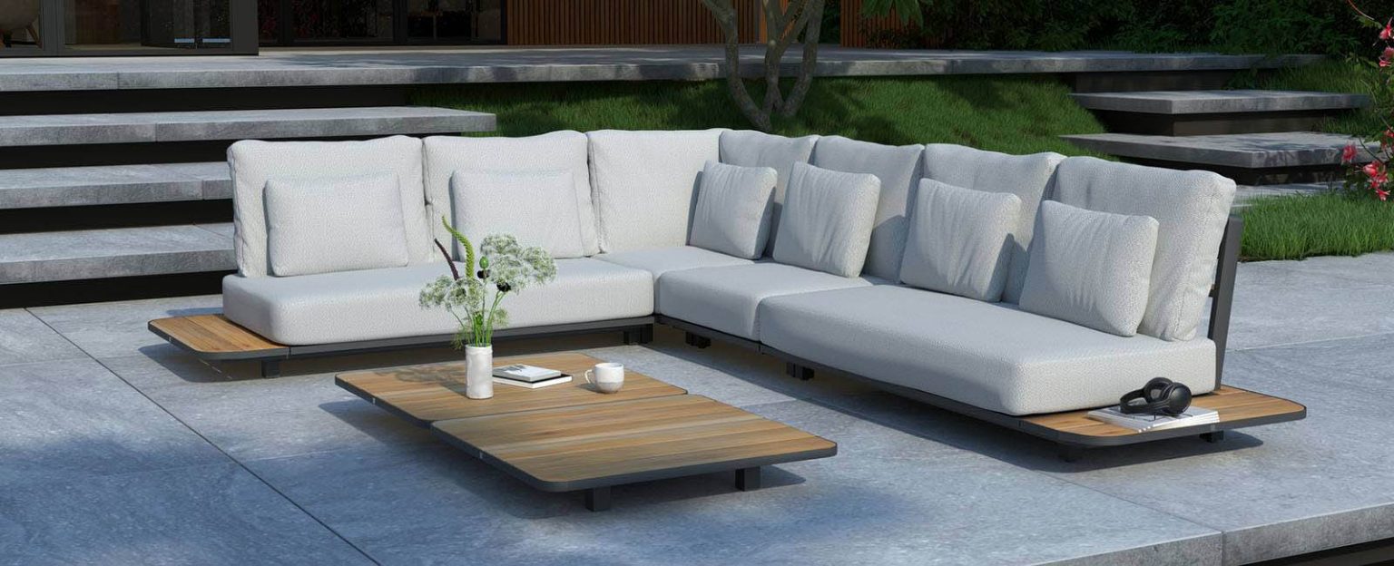 Elegante Garten-Lounge | Arcade Modular Living | Design Gartenmöbel